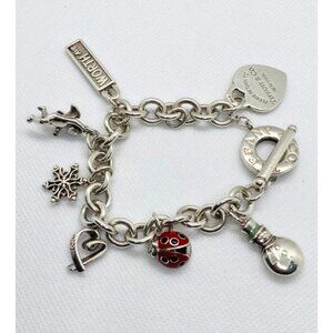 Tiffany & Co Sterling Silver 925 7 Charm Toggle Bracelet